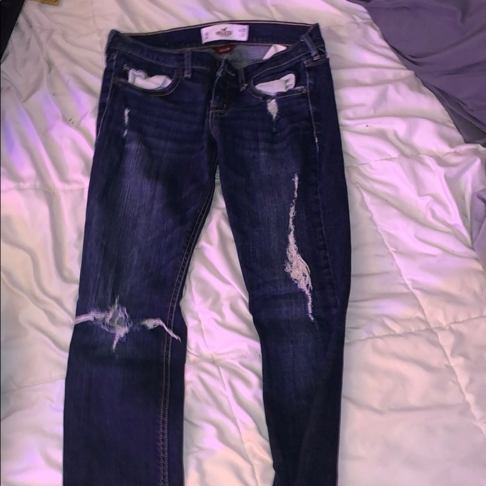 ripped hollister jeans